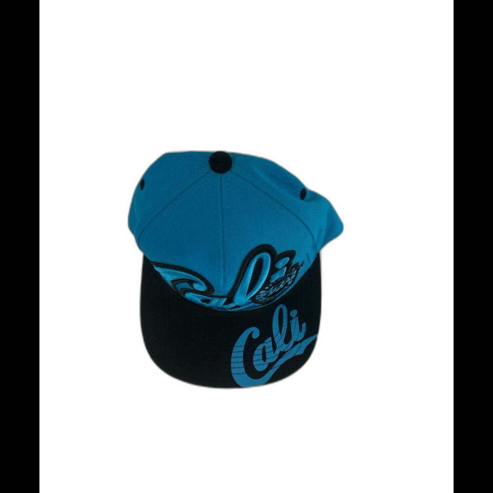 Top Level Cap Hat Unisex Snapback Blue/ Black Flat Bill Cali California - Picture 9 of 11